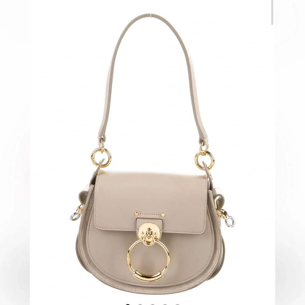 Chloe Tess Bag - Light Tan/Gold - Picture 1 of 5